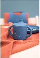 Trixie Silikon Trinklernbecher Baby Mrs. Elephant auslaufsicher blau 200ml-2