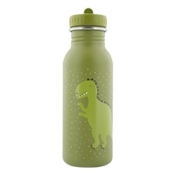 Trixie Trinkflasche Edelstahl Kinder 500ml Mr. Dino auslaufsicher grün