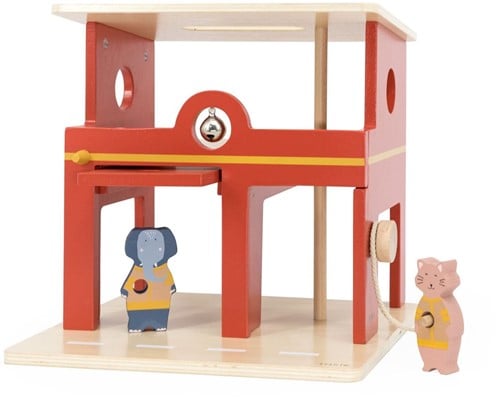 Trixie Holz-Feuerwache Tiere - buntes Holzspielzeug für Kinder-2