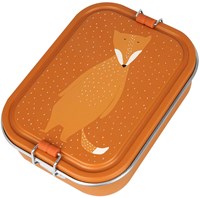 Trixie Lunchbox Edelstahl groß Mr. Fox - orange Brotdose für Kinder