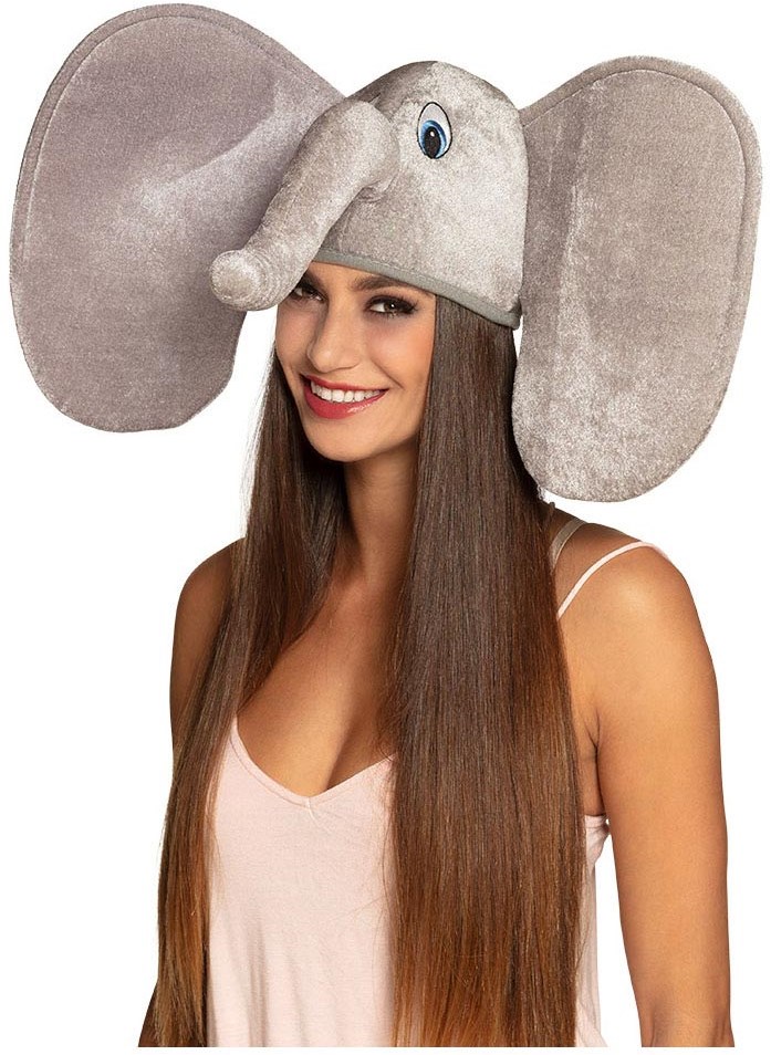 Boland - Elefanten Hut - Tierkostm Accessoire fr Erwachsene - Karneval  Planet Happy DE