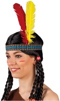 Boland - Stirnband Indianer - Kostümzubehör für Karneval und Mottoparty-3