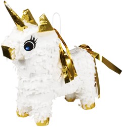 Boland mini pinata einhorn weiß - unicorn geburtstag partyspiel spielzeug