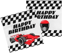 Boland - Rennsport Servietten - Rennwagen Party - 20 Papier Servietten Set