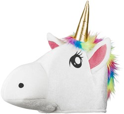 Boland - Einhorn Hut - Verkleidungshut mit goldenem Horn und Regenbogenmähne