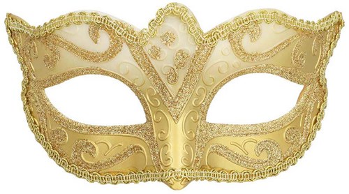 Boland Augenmaske Venice felina gold - Venezianische Maske Glamour Karneval-2
