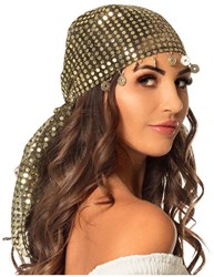 Boland bandana belly dance goldfarben 1001 nacht zubehör frauen