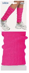 Boland Beinwärmer neon pink - Kostümzubehör Disco Hippie