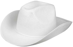 Boland Cowboyhut weiß - Rodeo Hut für Erwachsene - Karneval