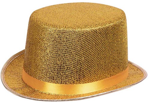 Boland Hut Glitzer Gold - Gala Hut für Erwachsene - Partyhut