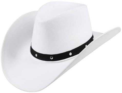 Boland Cowboyhut weiß - Wichita Westernhut für Erwachsene Festival