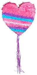 Boland piñata herz rosa - partydekoration kindergeburtstag prinzessin