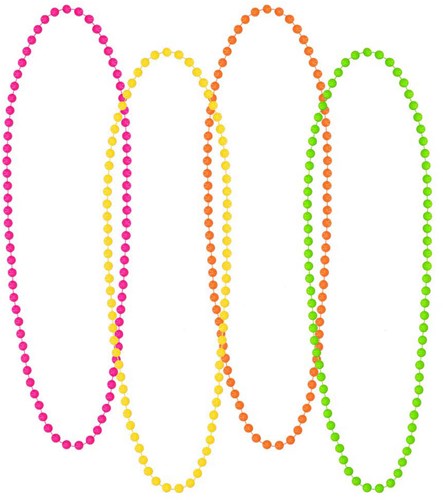 Boland 80's Neon Accessoire-Set für Erwachsene - Hippie Disco Kostüm-3