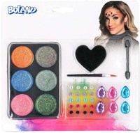 Boland Make-up-Set Glamour Schminkset Festival Glitter