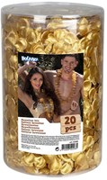 Boland Hawaii-Kränze gold - 20 Stück Set - Party-Accessoire