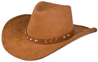 Boland Cowboyhut Nebraska Wildleder-Look für Erwachsene - Western Party