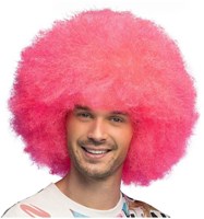 Boland Perücke neonrosa Afro Haar kurz synthetisch Erwachsene-3