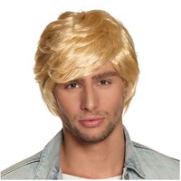 Boland Perücke Herren blond glatt kurz Retro Accessoire 70er Hippie-2
