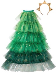 Great Pretenders Weihnachtsbaum Kleid Kinder Kostüm mit Haarband 3-4 Jahre