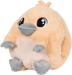 Noxxiez Kuscheltier Handwärmer Kissen Schnabeltier Plüsch Grau 35cm