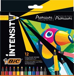BIC Filzstifte Intensity Luxusbox 12 Farben Premium Set