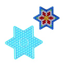 Hama Bügelperlen Steckplatte Maxi Stern transparent - kreatives Spielzeug