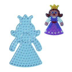 Hama Maxi Bügelperlen Steckplatte Prinzessin - transparent Kreativplatte