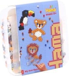 Hama Strijkkralenset Maxi - Wilde Dieren, 600st.