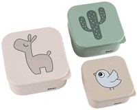 Done by Deer Snackbox Set Beige Mix 3 Stück - Kinder Snackdosen