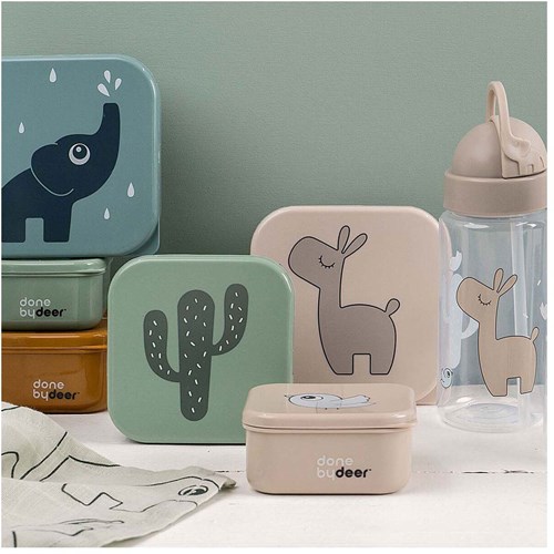 Done by Deer Snackbox Set Beige Mix 3 Stück - Kinder Snackdosen-3