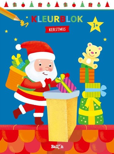Kleurblok Weihnachtsmalbuch für Kinder mit extra festen Seiten