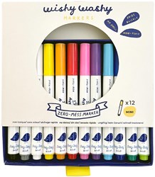 Jaq Jaq Bird abwischbare Marker Mini Set - 12 Farben für Kinder