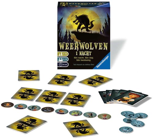 Ravensburger Gesellschaftsspiel Werwölfe 1 Nacht Kartenspiel-2
