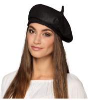Boland - Französische Baskenmütze schwarz - Kostümhut Erwachsene Damen - Frankreich-3
