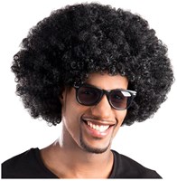 Boland Perücke Afro schwarz Erwachsene - Disco Party Perücke