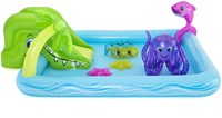 Bestway Aquarium Planschbecken mit Rutsche - Aufblasbares Wasserspielzeug 239x206x86cm