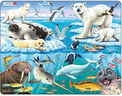Legpuzzle Tiere Arktis 75 Teile Karton Lernspielzeug