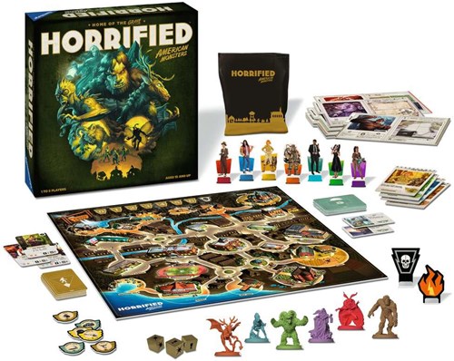 Ravensburger Horrified American Monsters - Strategiespiel kooperativ Brettspiel-2