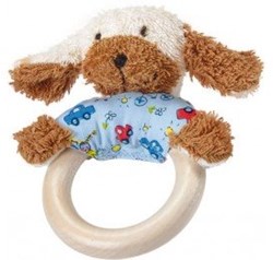 On Tour Wooden Grabbing Toy Dog
