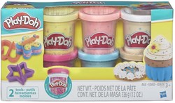 Hasbro Play-Doh Konfettiknete 6er-Pack Modellierset kreativ