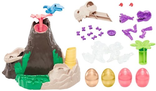 Hasbro Play-Doh Vulkan Spielset Lava Bones Island kreatives Spielzeug-2