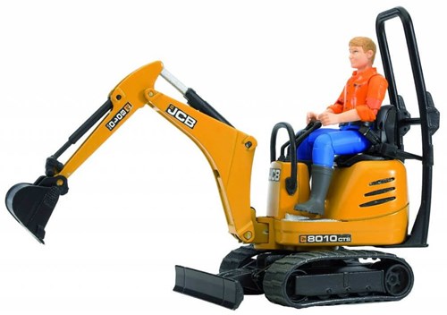 Bruder Bagger JCB 8010 CTS mit Fahrer Bauspielzeug-3