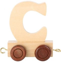 Small Foot - Houten Lettertrein - C - 12 stuks