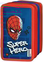 3-Vaks Gevulde Etui Spiderman