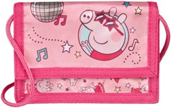 Undercover Peppa Pig Geldbörse für Kinder mit Band und Klettverschluss