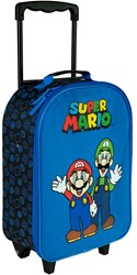 Undercover Kindertrolley Super Mario blau - Kinderkoffer mit Rollen