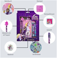 Undercover Kreativset Unicorn Academy Notizbuch lila 8-teilig Geschenk-3