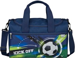 Undercover Sporttasche Fußball blau-grün mit verstellbarem Schultergurt