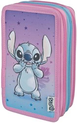 Undercover Federmäppchen Stitch dreifach rosa gefüllt Schulbedarf