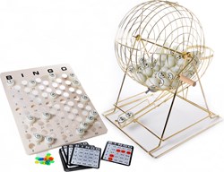 Angel Toys Bingotrommel - großes Bingo-Set mit Bingokarten